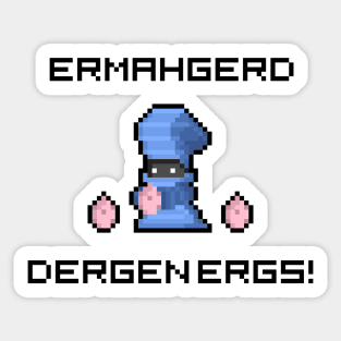 Spyro Egg Thief "ERMAHGERD" 8-Bit Pixel Art Sticker